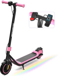 EVERCROSS TECH E6 LED-es Gyerek Elektromos Roller, Rózsaszín fekete|kék|rózsaszín