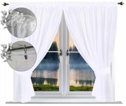  Kész függöny sima 130x400 voile fehér függöny álomfogó függönyök kókusz (5903682216255)