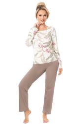 Donna Michelle long női pizsama, virágos, XXL