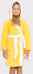 Vienetta Secret Nyuszika gyerekfürdőköpeny fülekkel, sárga, 98/104
