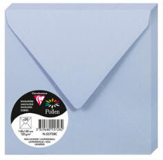 Clairefontaine Boríték Clairefontaine Pollen 14x14 cm enyvezett levendulakék (55728C)