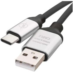 Legrand/Emos EMOS brand of Legrand EMOS SM7025BL, Töltő- és adatkbel USB-A 2.0 / USB-C 2.0, 1 m, fekete (SM7025BL)