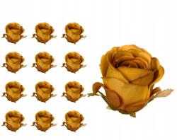 Dalia-RP Rózsa fej olive 12PCS művirágok készítése csokor nád (główki kwiatów do wyrobu)