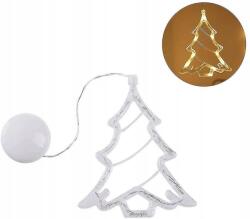  Karácsonyfa Medál Tapadókorongos Led Világító Elemes Ablak (CHOINKA CHOINECZKA)