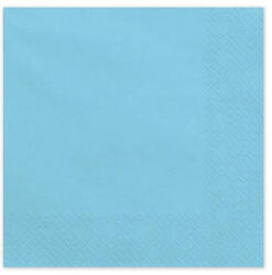 PartyDeco S. r. o Szalvéta, világos kék, 33x33 cm, 2 rétegű, 50 db