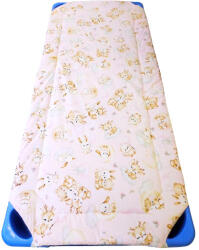  Gumifüles töltött lepedő - 55x130 cm Cuki Állatkölykök mintás - Rózsaszín