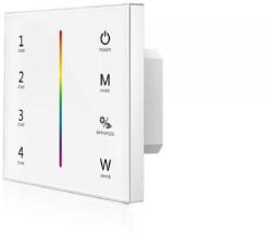 Ledium ProSystem 4 zónás távirányító RGB LED szalagokhoz, érintőkapcsolóval, 230V, DMX kimenettel, fehér, RF (OH9114595)