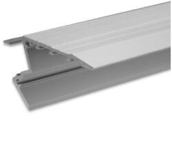 Ledium Stairs13 LED lépcsőprofil, 13mm, ezüst eloxált alumínium, 2m (OH9114796)