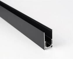 Ledium Magnetis MG20 S1 mágneses LED világítási sín, 48V, 4 vezetékes, felületre szerelt/függesztett, 2m, fekete (MG20-13013)