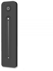 Ledium ProSystem 1 zónás távirányító monokróm LED szalagokhoz, csúszkás érintőkapcsolóval, RF, fekete, elemes, mágneses fali tartóval