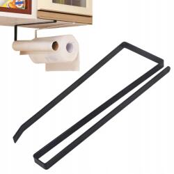  Konyhai Papírtörlő Tartó Fúrás Nélkül Fekete Matt Loft (JY39972)