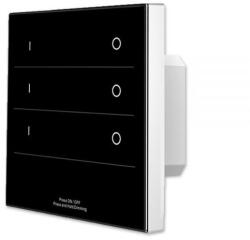 Ledium ProSystem 3 zónás távirányító monokróm LED szalagokhoz, érintőkapcsolóval, 230V, 3 DMX kimenettel, fekete, RF (OH9114443)
