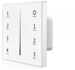 Ledium ProSystem 4 zónás RF fali monokróm LED vezérlő, érintős, 4x0-10V + RF kimenettel, 85-265V, fehér (OH9114461)