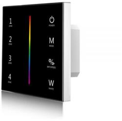 Ledium ProSystem 4 zónás távirányító RGB LED szalagokhoz, érintőkapcsolóval, 230V, DMX kimenettel, fekete, RF (OH9114458)