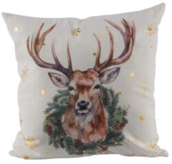  Párna töltelékkel 40x40cm, szarvasfej