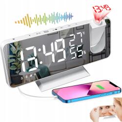 Ora Ébresztőóra Elektronikus Led Projektor Hőmérséklet In 5IN1