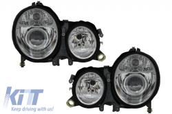 KITT Lightning Első Lámpa Mercedes Benz E Class W210 (1995-1998) HID kinézetü (HLMBW210C)