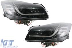 KITT Lightning Első lámpák Opel Insignia (2009-up) LED DRL Pozíció jelző lámpák fekete (SWO16SLGXB)