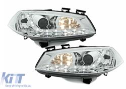 KITT Lightning DAYLINE Első lámpák Renault Megane 03-06 _ drl-optikai _ fekete (SWR07GXB)