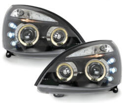 KITT Lightning Első lámpák Renault Clio MK3 01-05 _ 2 körgyűrűk _ fekete (SWR05AB)