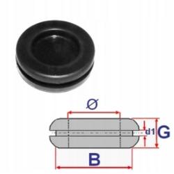 Romix Kábelátvezető, vezeték átvezető gumigyűrű, gumidugó univerzális 16 mm-es belső átmérővel C60496 (1 db) [FA1] (C60496)