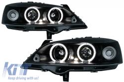 KITT Lightning Első Lámpa Opel Astra G 09.97-02.04 Angel Eyes Fekete Kompatibilis: Opel Astra G (09.97-02.04) Nem kompatibilis: Opel Astra F (1991-1998) Opel Astra H (2004-2009) (HLOPAG)