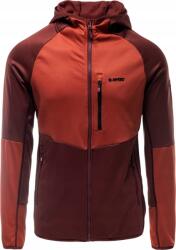 HI-TEC Férfi Cipzáras Kapucnis Pulóver Hi-tec Camil Piros XL Méret (HI-TEC)
