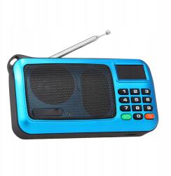  Mini Rádió Kis Zseb Fm Zseblámpa És Kijelző Kék (06977619061149)