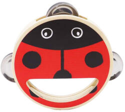 Tamburin, állatfigurás - Katicás (CSWF9625-C)