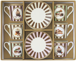 Easy Life Porcelán kávés csésze szett 100ml Coffee Mania, Sweet Moments