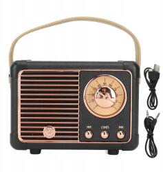 Konyhai Rádió Hordozható Vintage Stílusú Régi Divat Stílus Bluetooth Fekete (205959)