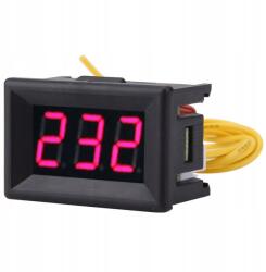  Voltmérő Digitális Voltmérő 70-380V Piros (YB00015)