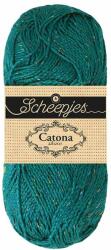Scheepjes Catona Shine - 401 Dark Teal - Szivárvány - csillogós pamut fonal