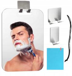  Hd zuhanykabin borotválkozó tükör, öntapadós tükörcsempékhez (ANTI-FOG SHAVING MIRROR)