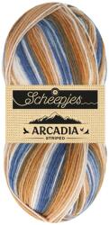 Scheepjes Arcadia Striped - 910 Timber - csíkos zoknifonal