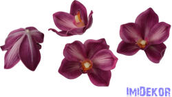  Polifoam orchidea fej 9, 5cm - Sötét Rózsaszín