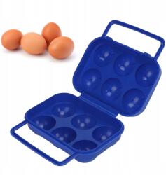 Műanyag Tároló Doboz 6 Db Tojás Számára Kék (POJEMNIK PLASTIKOWY NA 6 JAJEK NIEBIESKI)