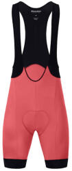 HOLOKOLO Rövid kerékpáros nadrág kantárral - ELITE - fekete/piros