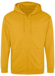 Just Hoods cipzáros kapucnis férfi pulóver AWJH050, Mustard-S (awjh050mst-s)