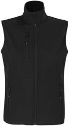 SOL'S Női FALCON 3 rétegű softshell mellény, SOL'S SO03826, Black-M (so03826bl-m)