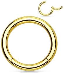  Szegmens karika piercing titánból Arany 0, 6