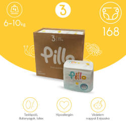 Pillo mindenmentes PURE pelenka 3, (6-10 kg), HAVI ADAG, 6x28 db