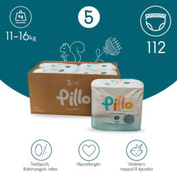 Pillo mindenmentes PURE bugyipelenka 5, (11-16 kg), HAVI ADAG, 4x28 db