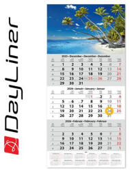 Dayliner Naptár, speditőr, három hónapos, egy tömbös, DAYLINER (DL6SP-1H3-VI) - bestoffice