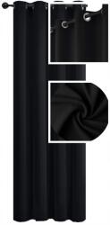  Kész sötétítő függöny gurulós 145x250 átvezető függöny fekete (5903682213544 250)