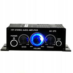  Mini Sztereó Erősítő 2X20W Aux 35MM Alumínium Ház (Harilla+6901423003163)