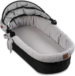 NiKiD's Infantilo NiKiDs muszlin mózeskosár betét matraccal - szürke