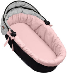 NiKiD's Infantilo NiKiDs mózeskosár betét matraccal - róz