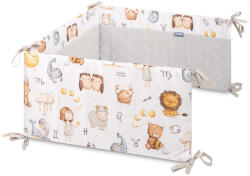  SEN Prémium duplafalú fejvédő kiságyba 180x30 cm - safari