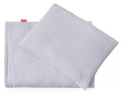  Muszlin 2 részes baba ágyneműhuzat - szürke